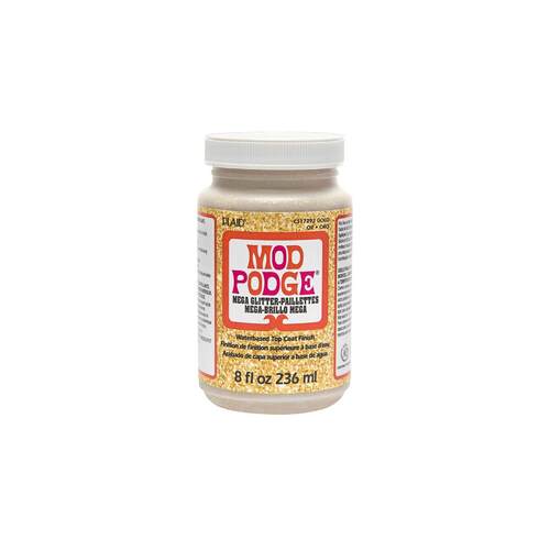 Mod Podge Mega Glitter 8 Oz - Gold CS17292