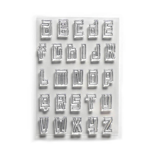 Elizabeth Crafts Clear Stamps - Block Alphabet CS178