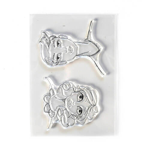 Elizabeth Crafts Clear Stamps - Lady & Gentleman CS206