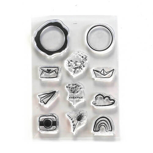Elizabeth Crafts Clear Stamps - Seal Embellishments CS220