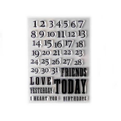 Elizabeth Craft Designs Clear Stamps - Calendar Numbers CS251