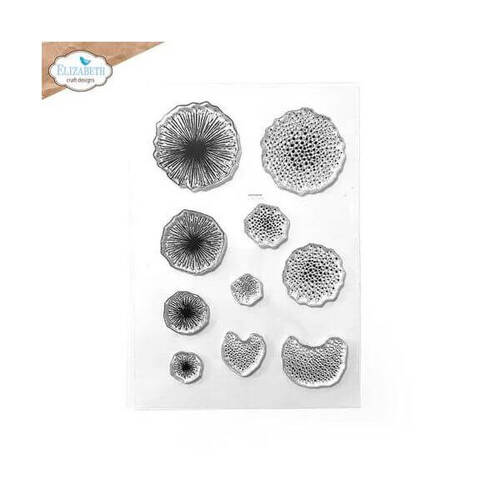 Elizabeth Craft Clear Stamps - Flower Centers CS330