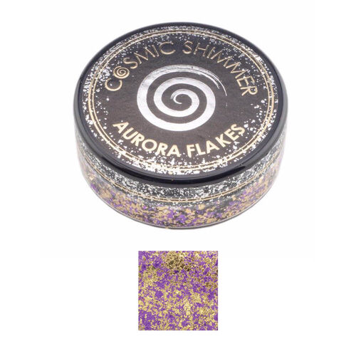 Cosmic Shimmer Aurora Flakes 50ml - Purple Dawn