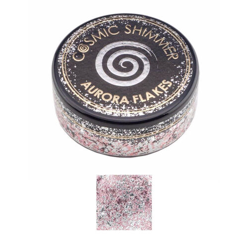 Cosmic Shimmer Aurora Flakes 50ml - Icy Pink