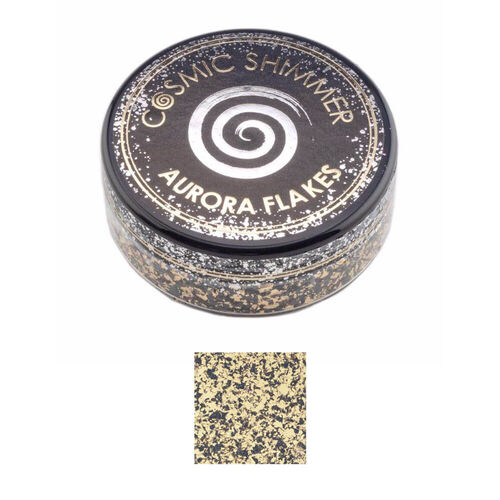 Cosmic Shimmer Aurora Flakes 50ml - Golden Onyx