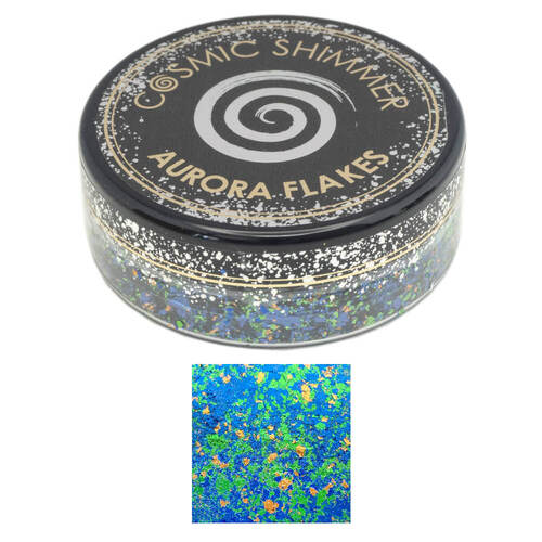 Cosmic Shimmer Aurora Flakes 50ml - Enchanted Forest
