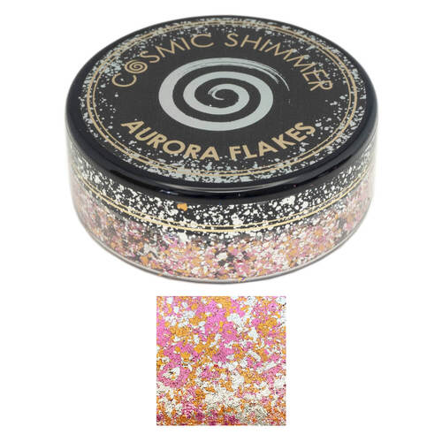 Cosmic Shimmer Aurora Flakes 50ml - Rainbow Sherbet