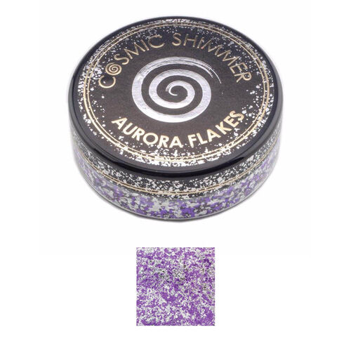 Cosmic Shimmer Aurora Flakes 50ml - Frosted Violet