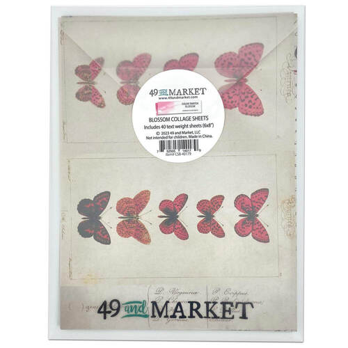 49 And Market Collage Sheets 6"X8" 40/Pkg - Color Swatch: Blossom