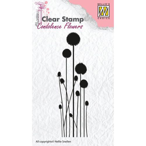 Nellie Snellen Clear Stamps Condolence Flowers - Flower 3 CSCF003