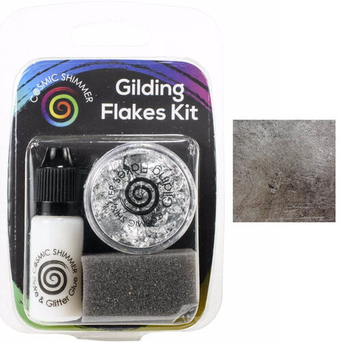 Cosmic Shimmer Gilding Flakes Kit - Silver Moon