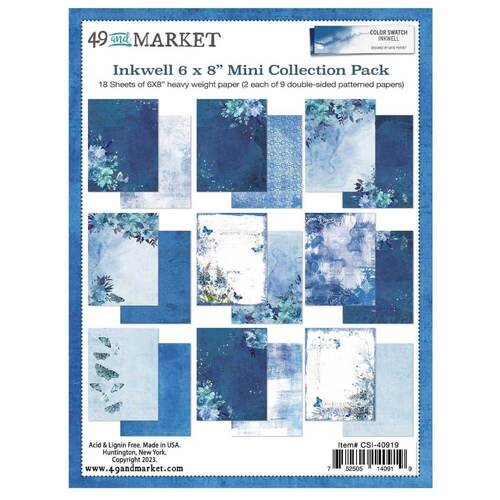 49 And Market Mini Collection Pack 6"X8" - Color Swatch: Inkwell
