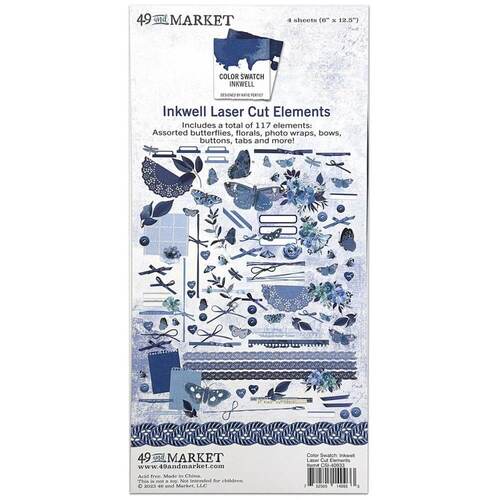 49 And Market Color Swatch: Inkwell Laser Cut Outs - Elements