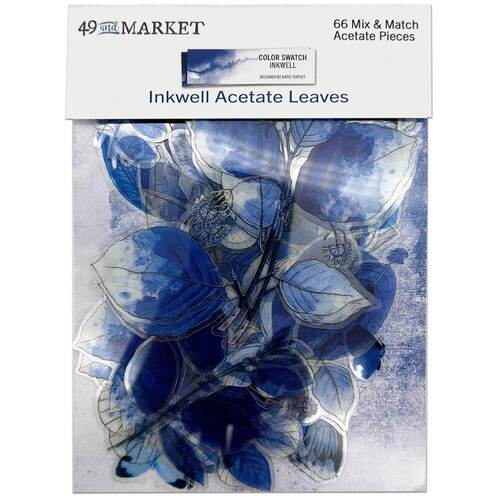 49 And Market - Color Swatch: Inkwell Acetate Leaves