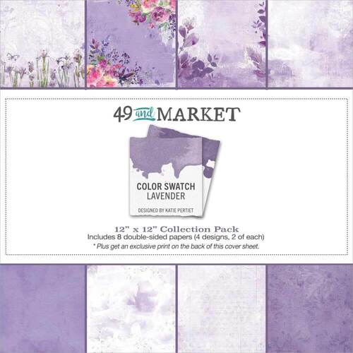 49 And Market Collection Pack 12"X12" - Color Swatch: Lavender