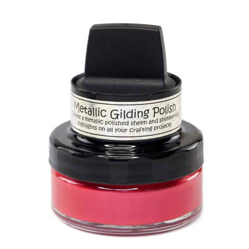 Cosmic Shimmer Metallic Gilding Polish 50ml - Carmine Red