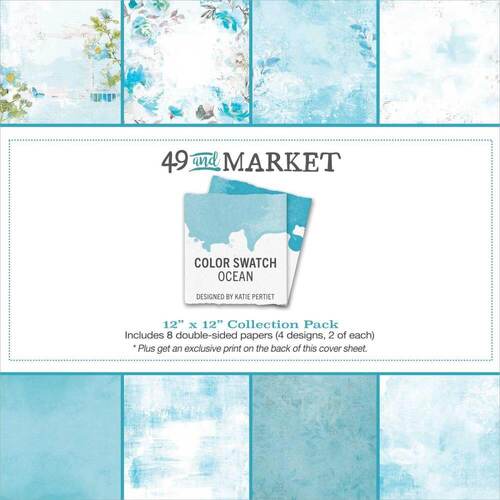 49 And Market Collection Pack 12"X12" - Color Swatch: Ocean