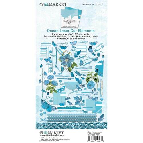 49 And Market Color Swatch: Ocean Laser Cut Outs - Elements