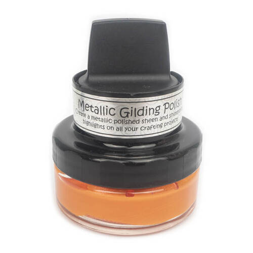 Cosmic Shimmer Metallic Gilding Polish 50ml - Tangy Tangerine
