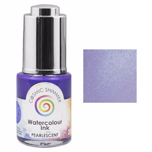Cosmic Shimmer Pearlescent Watercolour Ink 20ml - Lilac Sapphire