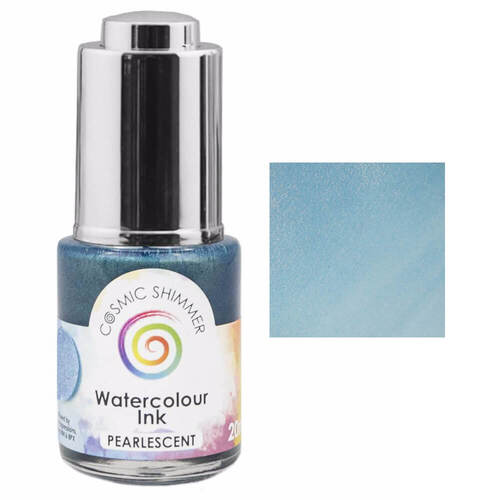 Cosmic Shimmer Pearlescent Watercolour Ink 20ml - Rainy Sky