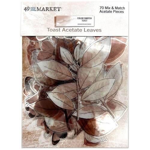 49 And Market - Color Swatch: Toast Acetate Leaves