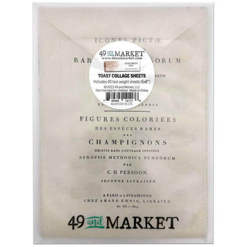 49 And Market Collage Sheets 6"X8" 40/Pkg - Color Swatch: Toast
