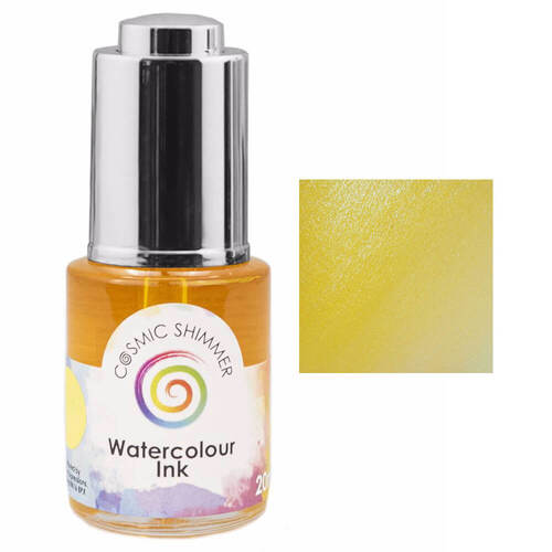 Cosmic Shimmer Watercolour Ink 20ml - Lemon Burst
