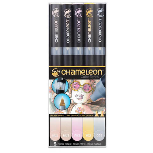 Chameleon Pens 5 Markers Set - Pastel CT0501