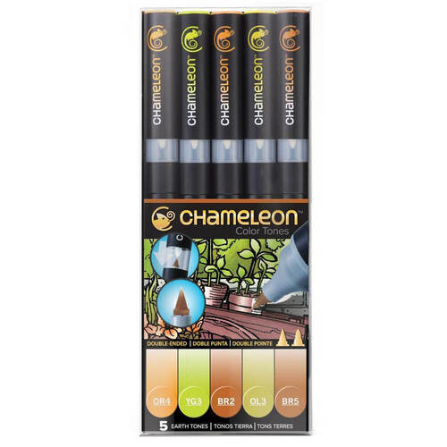 Chameleon Pens 5 Markers Set - Earth CT0507