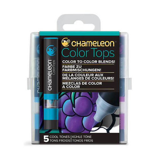 Chameleon Pens - 5 Color Tops Cool Tones Set CT4504UKAU