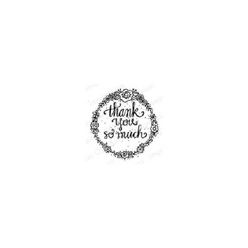 Impression Obsession Cling Stamp - Thank You Circle D19379