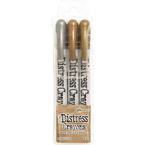 Tim Holtz Distress Crayon Set - Metallics DBK58700