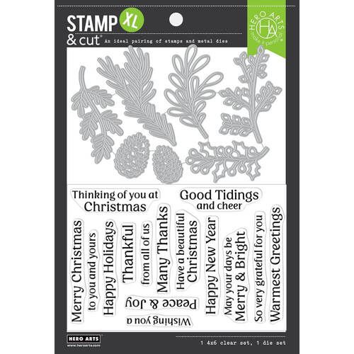 Hero Arts Stamp & Cut XL - Winter Foliage DC304