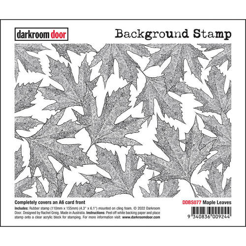 Darkroom Door Background Stamp - Maple Leaves DDBS077