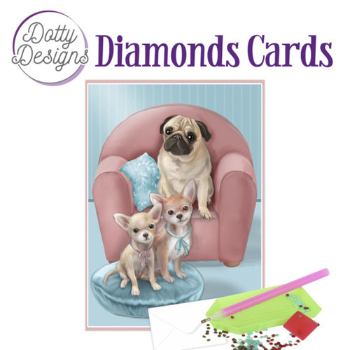 Dotty Designs - Diamond Painting Card Kit - Dogs
