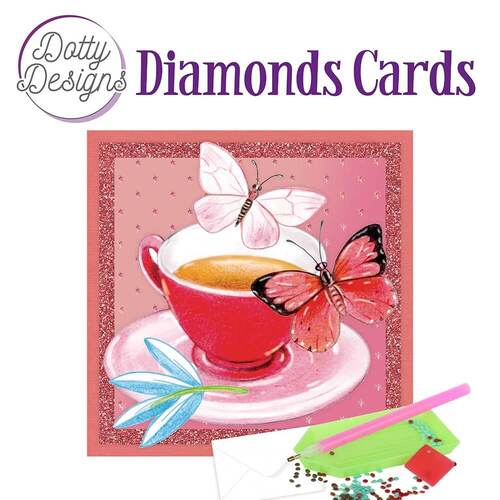 Dotty Designs Diamond Card Kits - Butterfly and Cup