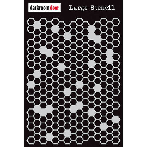 Darkroom Door Large Stencil - Honeycomb DDLS019