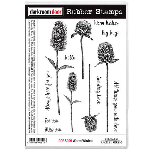 Darkroom Door Rubber Stamp Set - Warm Wishes DDRS209