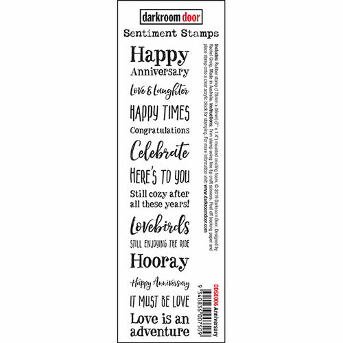 Darkroom Door Sentiment Stamps - Anniversary DDSE006