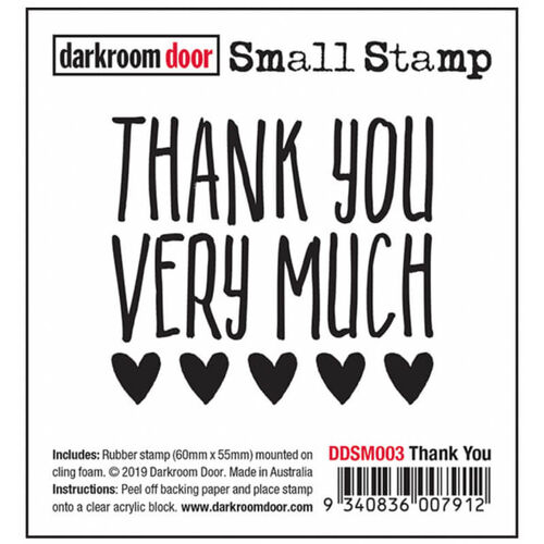 Darkroom Door Small Stamp - Thank You DDSM003