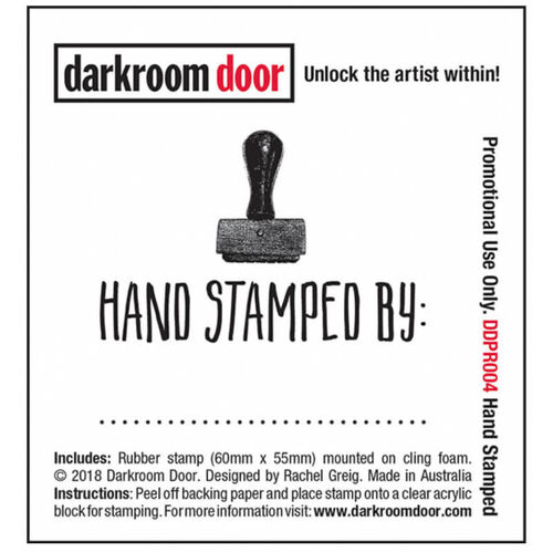 Darkroom Door Small Stamp - Hand Stamped DDSM004