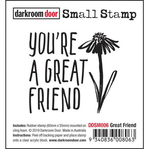 Darkroom Door Small Stamp - Great Friend DDSM006
