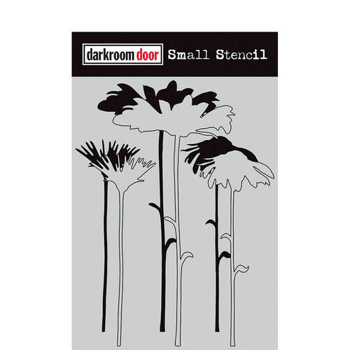 Darkroom Door Small Stencil - Tall Flowers DDSS045