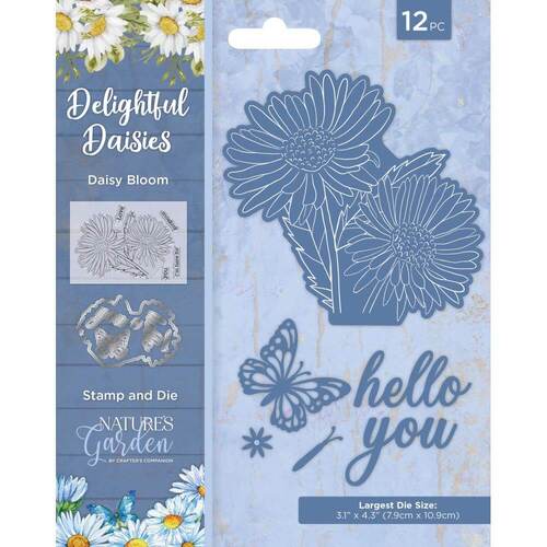 Nature's Garden Delightful Daisies Stamps & Dies 12/Pkg - Daisy Bloom