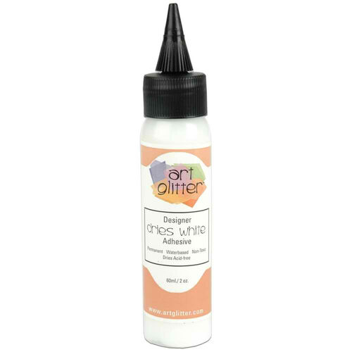 Art Institute Glitter Designer Dries White Adhesive 2oz DDW