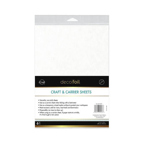 Deco Foil Craft & Carrier Sheets 11"X17" 6/Pkg