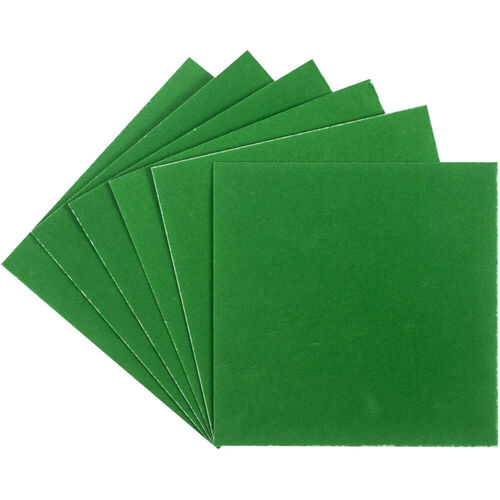 Deco Foil Flock Transfer Sheets 6"X6" 6/Pkg - Emerald Green