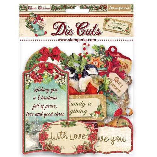 Stamperia Assorted Die Cuts - Classic Christmas DFLDC69