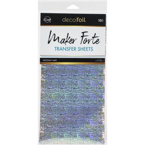 Deco Foil Transfer Sheets 6"X12" 10/Pkg - Moonlit Lake (By Maker Forte)